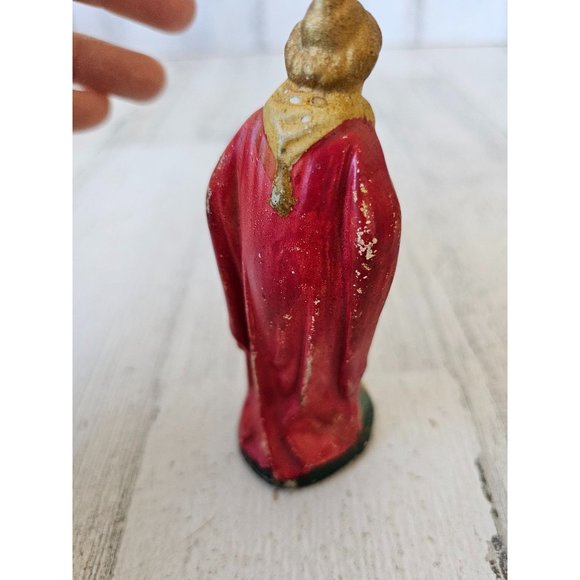 Vintage German Wiseman nativity incense Mer village Xmas - Picture 4 of 9